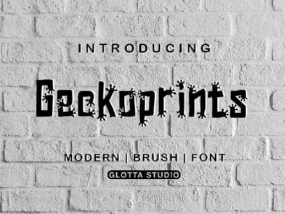 Geckoprint font