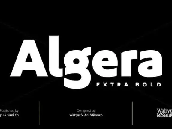 Algera Sans Serif font