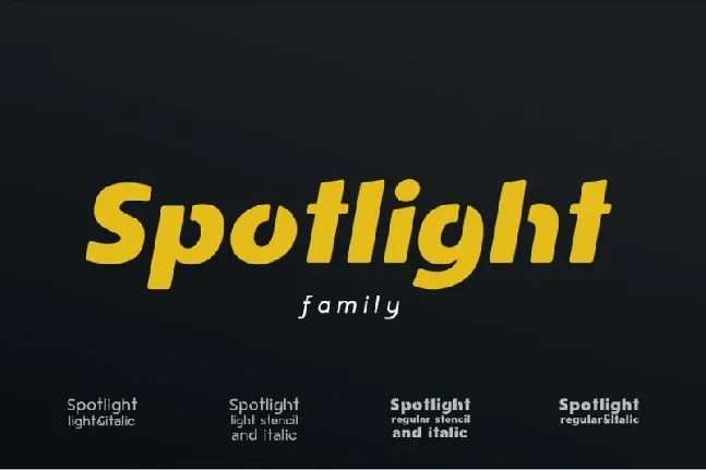 Spotlight Sans Family font