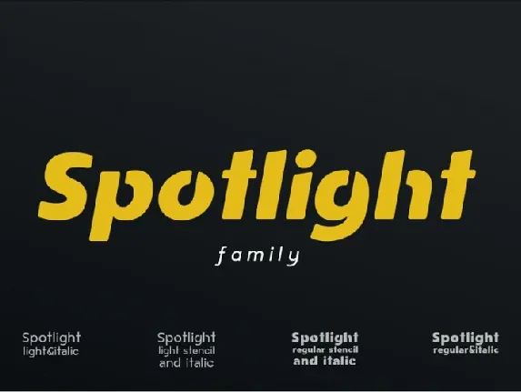 Spotlight Sans Family font