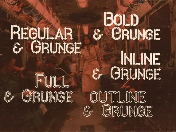 Metro Grunge font