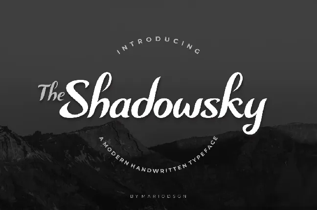 Shadowsky font