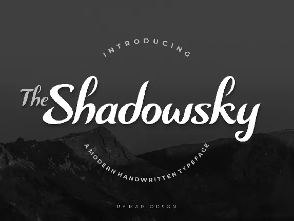 Shadowsky font