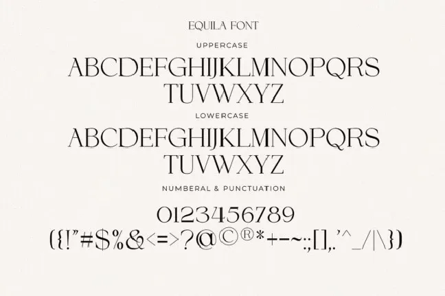 Equila font