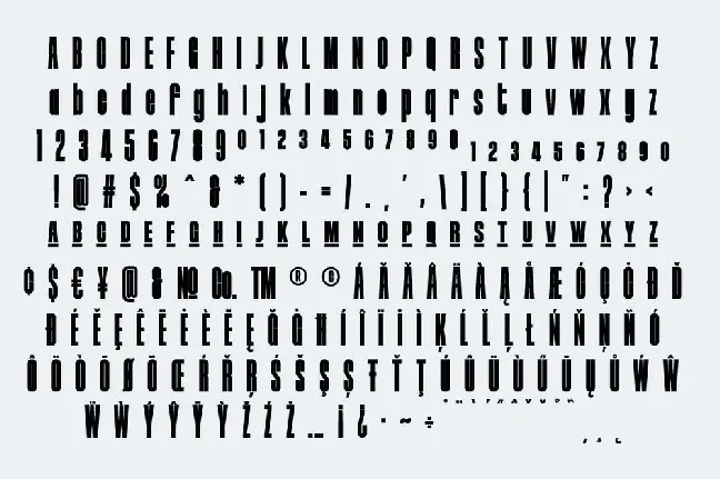 Neumatic Compressed font