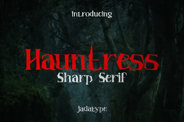 Hauntress font