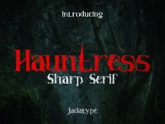 Hauntress font