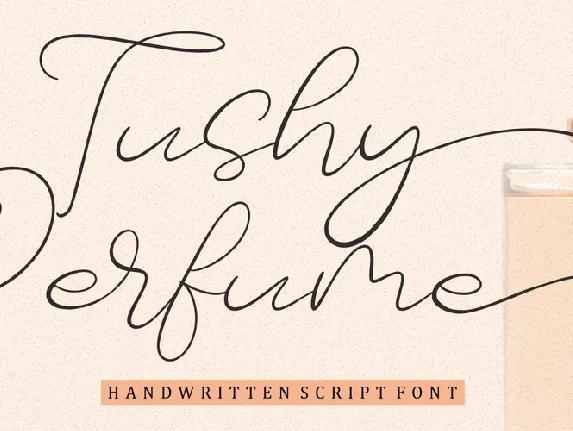 Tushy Perfume font