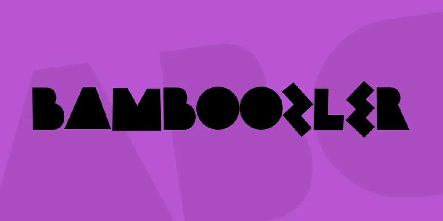 Bamboozler font