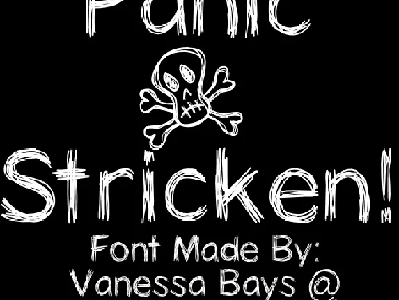 PanicStricken font