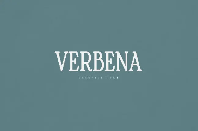 Verbena font