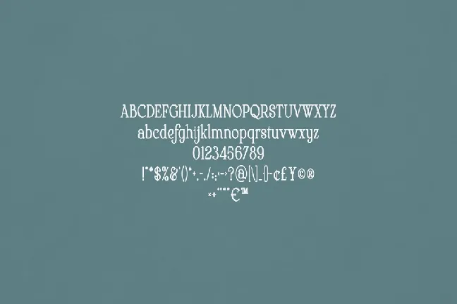 Verbena font