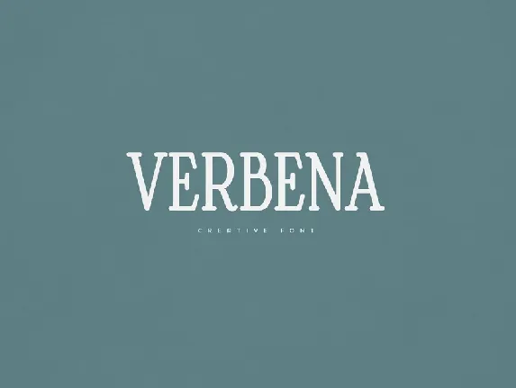 Verbena font