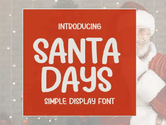 Santa Days font