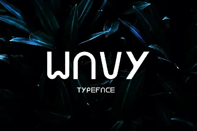 Wavy font