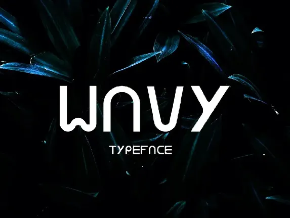 Wavy font