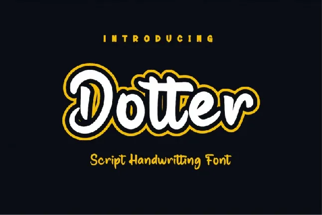 Dotter font