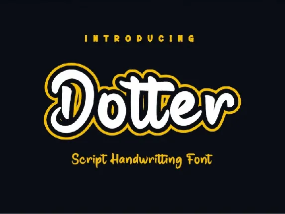 Dotter font