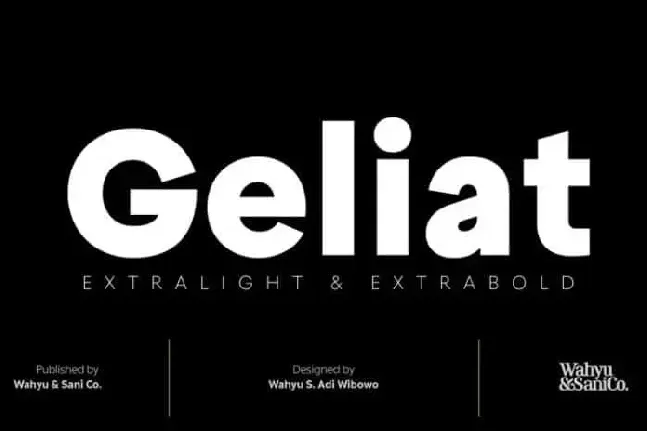 Geliat Sans Serif font