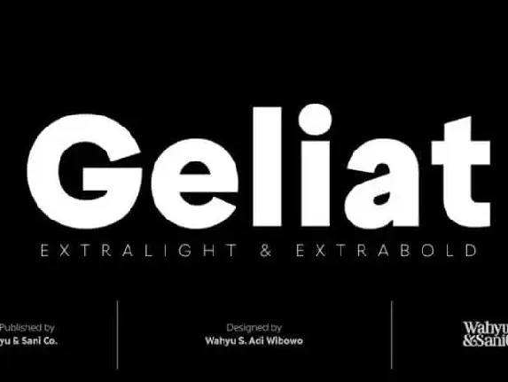 Geliat Sans Serif font