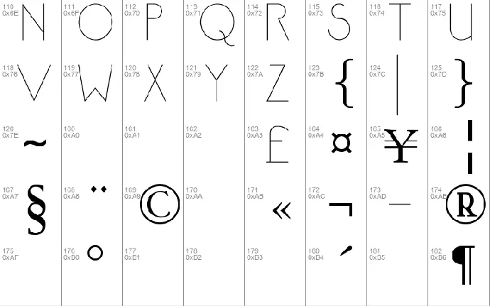 Abyssopelagic font