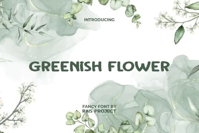 Greenish FlowerDemo font