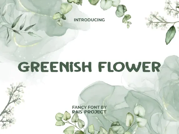 Greenish FlowerDemo font