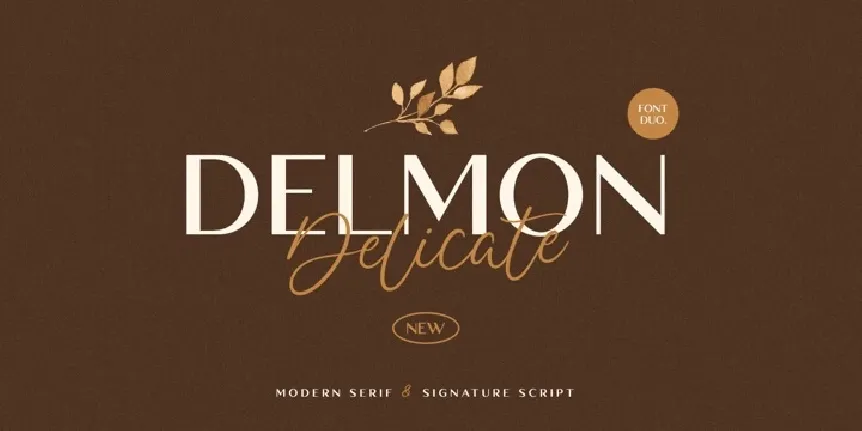 Delmon Delicate font