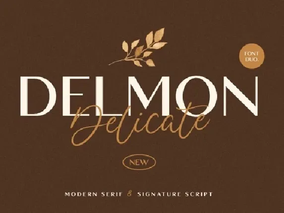 Delmon Delicate font