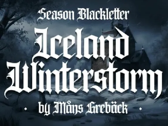 Iceland Winterstorm font