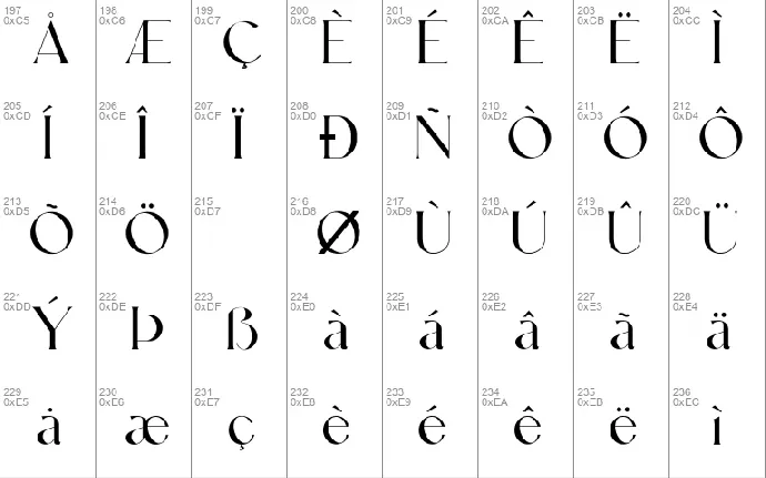 Leky Calgria font