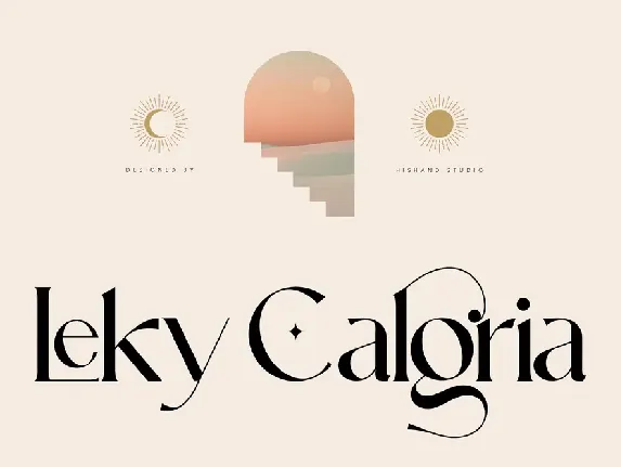 Leky Calgria font