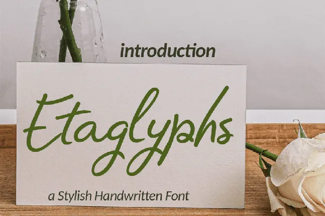 Etaglyphs-free font