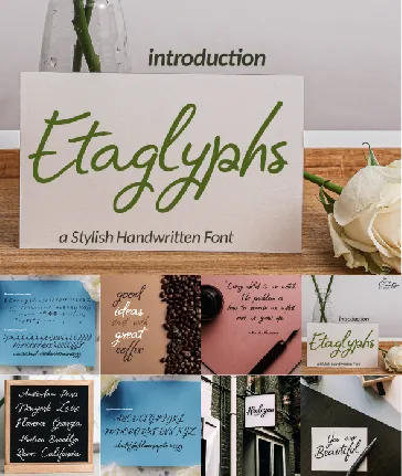 Etaglyphs-free font