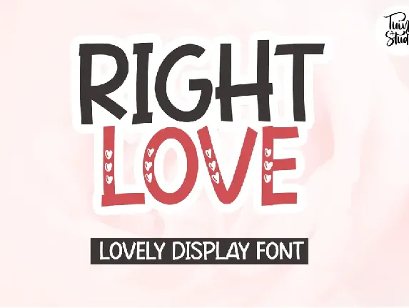 Right Love - Personal Use font