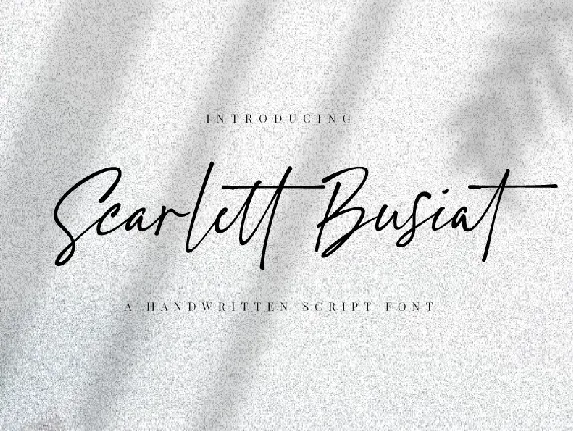 Scarlett Busiat font