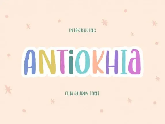 Antiokhia Display font