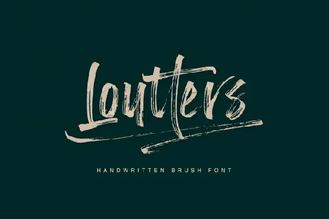 Loutters Brush font