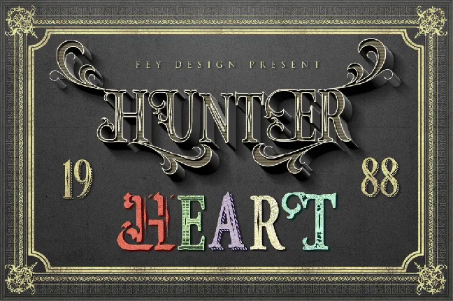 Hunter Heart font