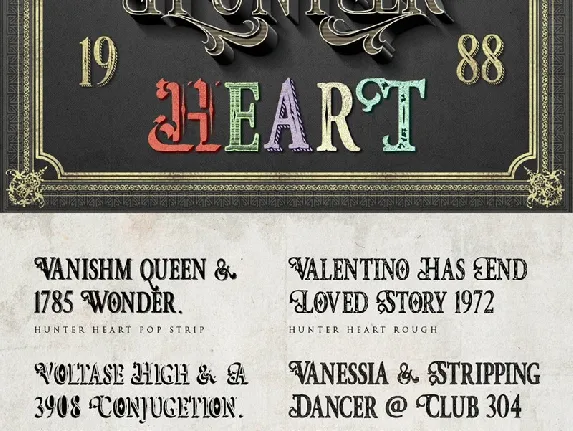 Hunter Heart font