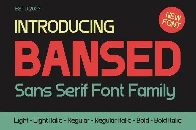 Bansed font