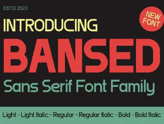 Bansed font