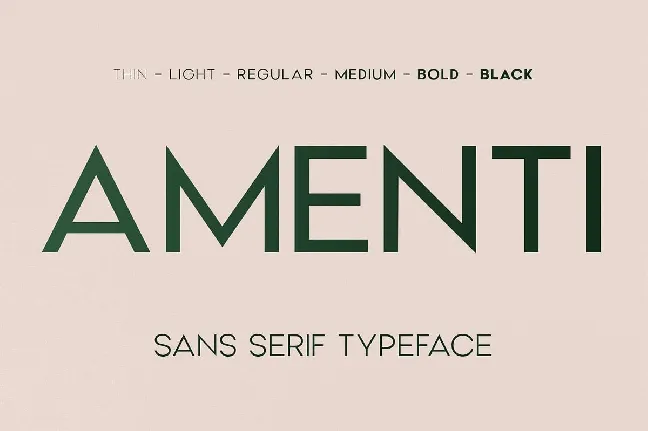 Amenti font