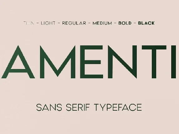 Amenti font