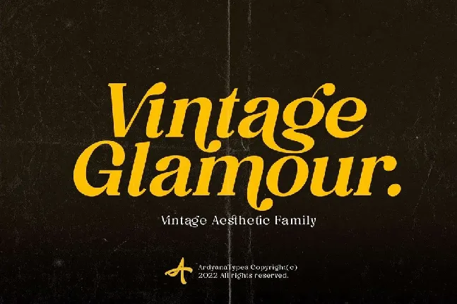 Vintage Glamour font