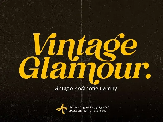 Vintage Glamour font