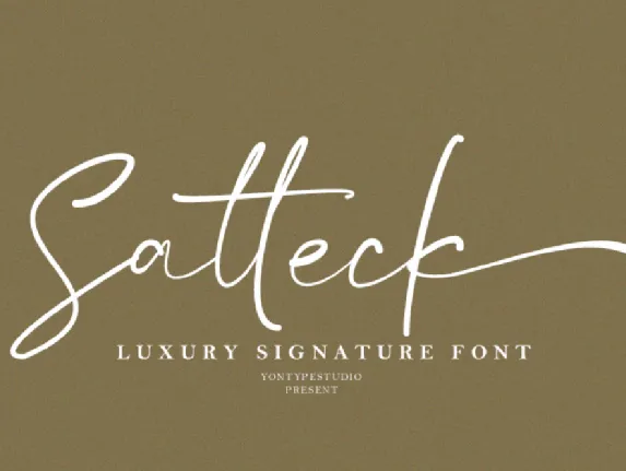 Satteck font