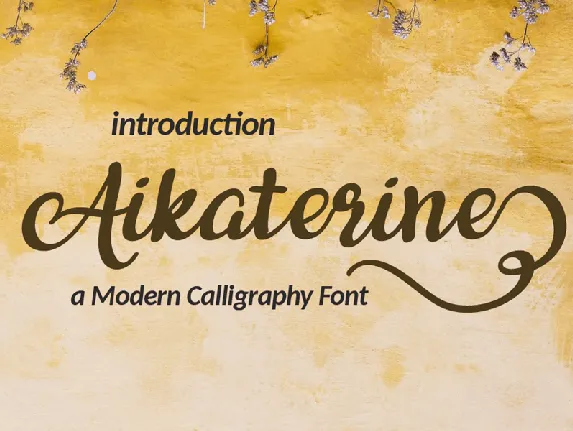 Aikaterine-free font