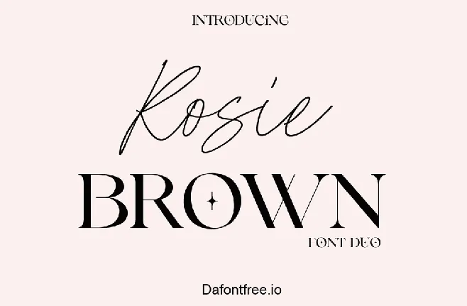 Rosie Brown font