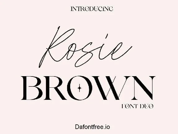 Rosie Brown font